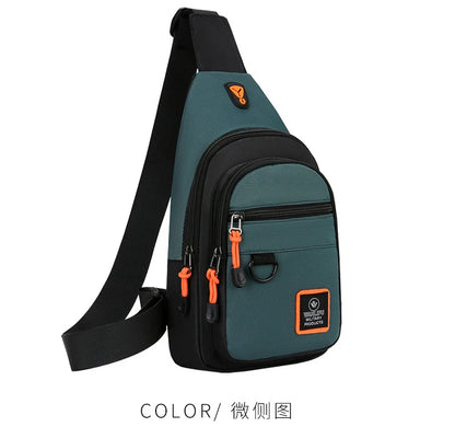 Men's Chest Bag Handbag Lightweight Oxford Fabric Crossbody Shoulder Bag Stylish Casual Men's Waist Packs Male Chest Bag