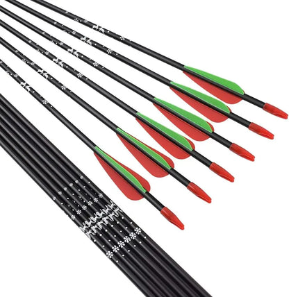 Fiberglass Arrow 24/28 Inch Shooting (Pack of 12)