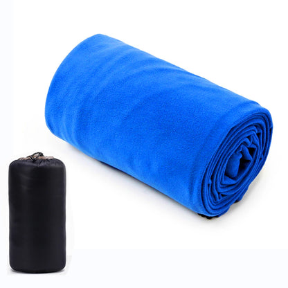 Portable Sleeping Bag Liner Microfiber Fleece Sleep Sack Zippered
