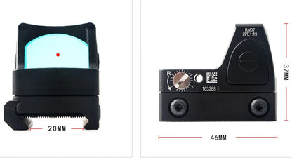 Tactical Mini Red Dot Sight Rifle Reflex Sight Airsoft G*ock 17 19