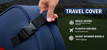 PGM Men's and Women's Lightweight Golf Bag with Pulley