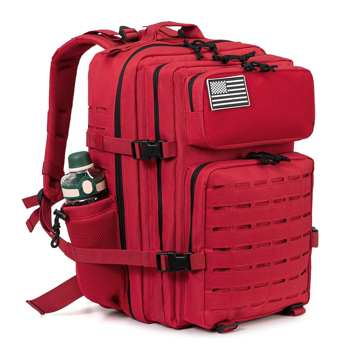 45L Men's Tactical Backpack with Double Cup Holder