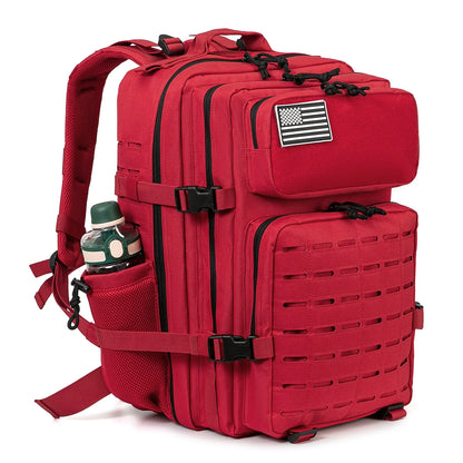 45L Men's Tactical Backpack with Double Cup Holder