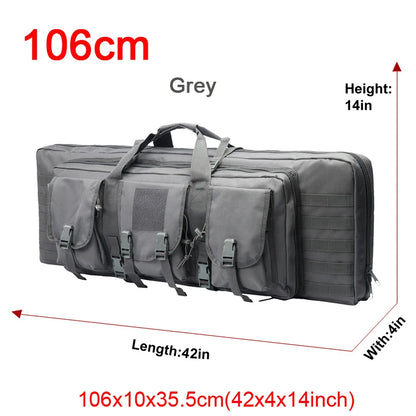 LQARMY 32 38 42 48 inch Tactical Double Rifle Case