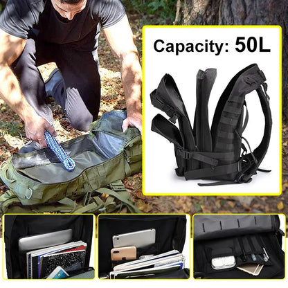 45L/25L Tactical Backpack  Rucksack Waterproof Outdoor