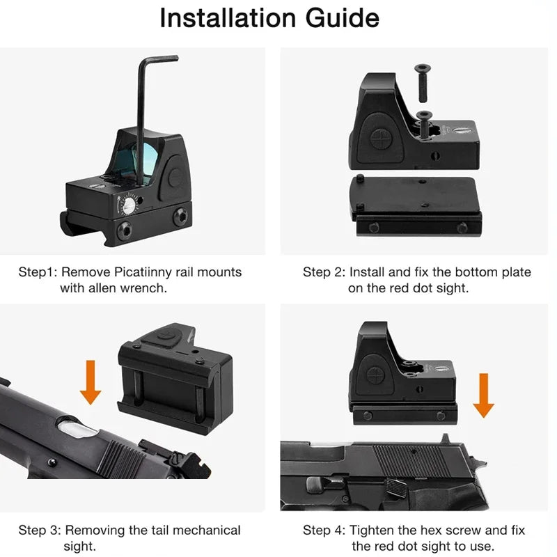 Mini MR Red Dot Sight Collimator Rifle Reflex Sight