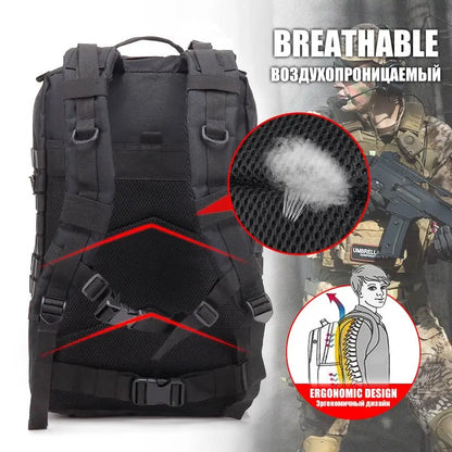 45L/25L Tactical Backpack  Rucksack Waterproof Outdoor