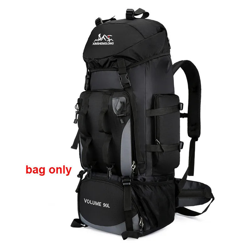 90L Waterproof Hiking Camping Backpack Trekking Bag Rucksack