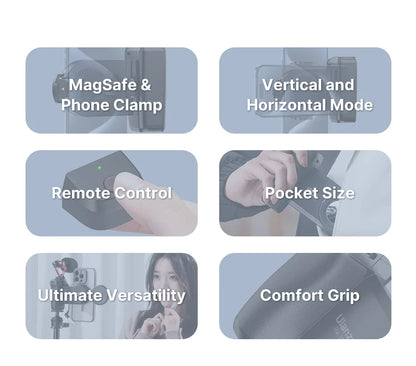 MagSafe Smartphone Camera Shutter Grip Bluetooth Selfie Handle