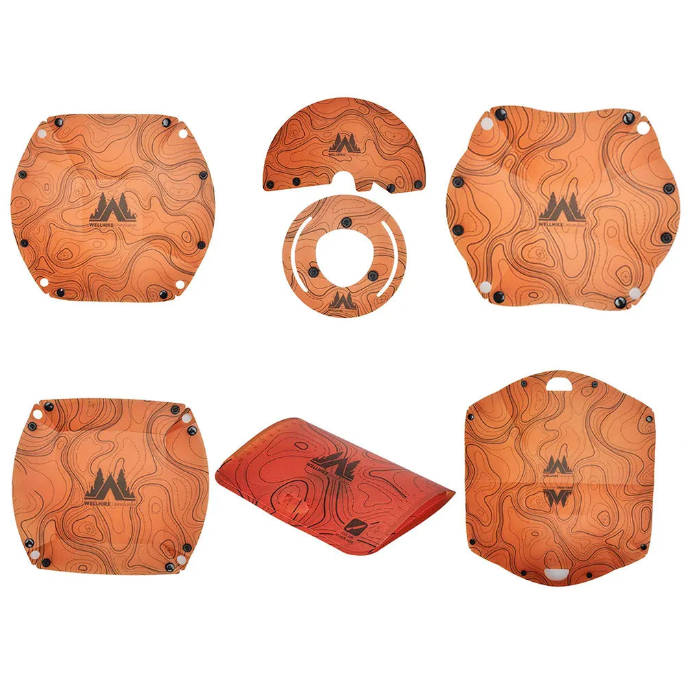 Outdoor Portable Foldable Dinnerware Set for Camping or Hiking