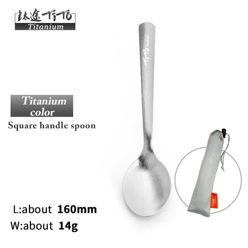 Rainbow Colored Titanium Spoons & Forks