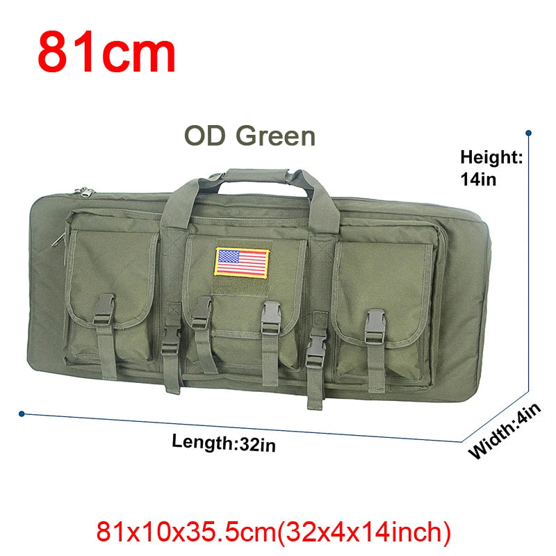LQARMY 32 38 42 48 inch Tactical Double Rifle Case