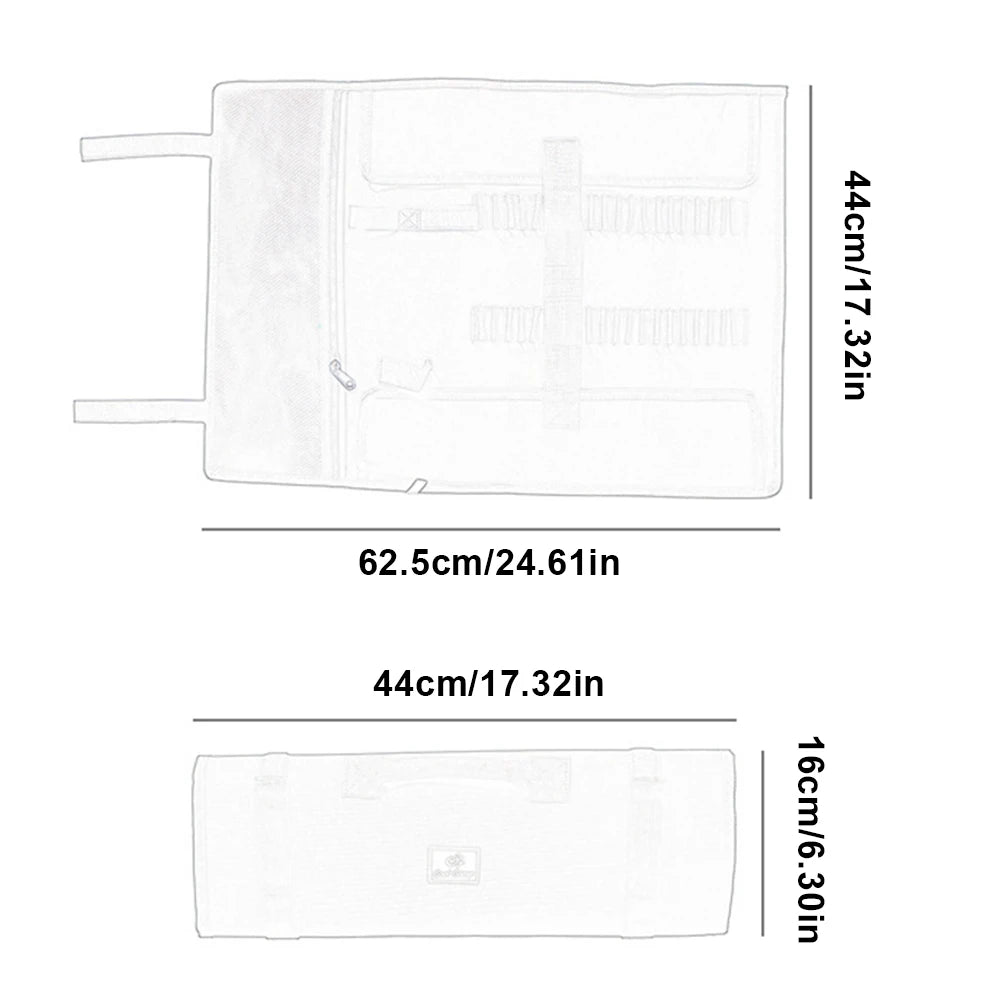 Portable Camping Tent Stake Bag with Hammer, Rope,