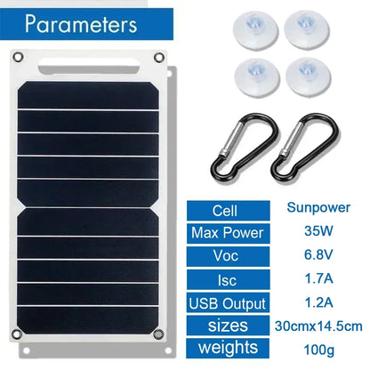 35W Sunpower Portable Solar Panel 5V