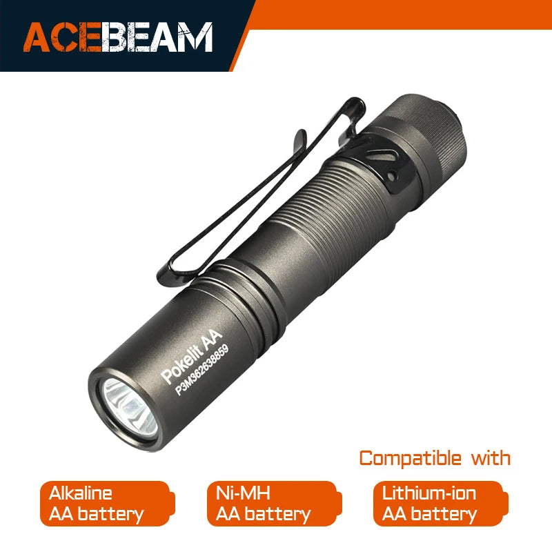 Small Rechargeable Pocket LED Flashlight 1000 Lumens for Everyday Carry