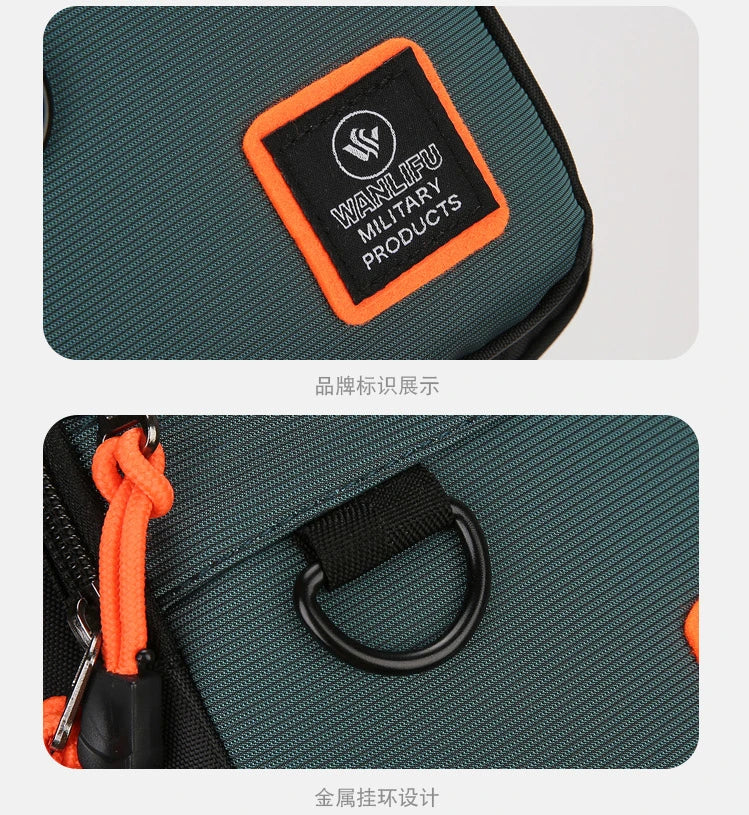 Men's Chest Bag Handbag Lightweight Oxford Fabric Crossbody Shoulder Bag Stylish Casual Men's Waist Packs Male Chest Bag
