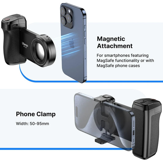 MagSafe Smartphone Camera Shutter Grip Bluetooth Selfie Handle