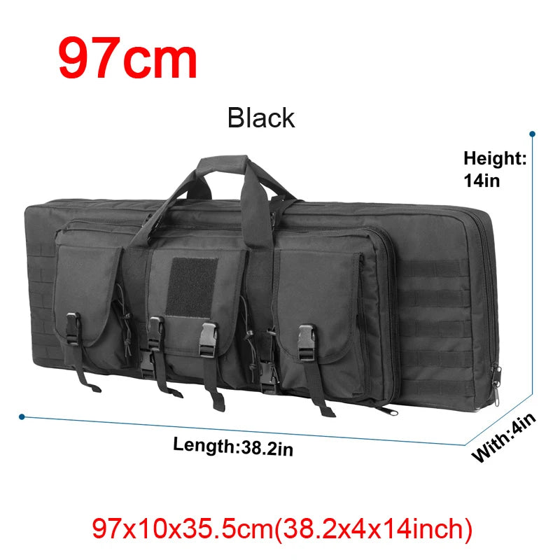 32 38 inch 81cm 97cm Rifle Bag Double Gun Case Backpack