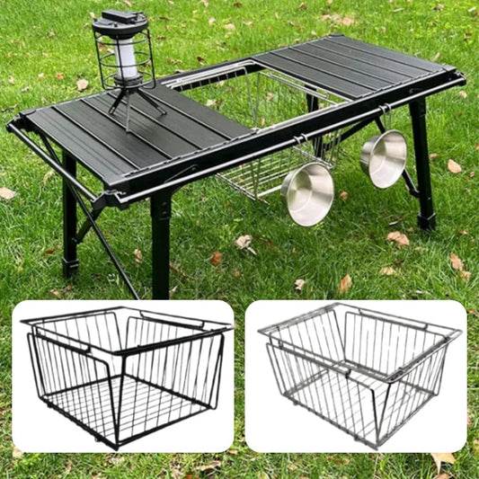 Folding Table with Basket