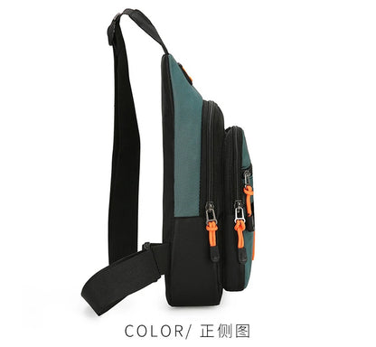 Men's Chest Bag Handbag Lightweight Oxford Fabric Crossbody Shoulder Bag Stylish Casual Men's Waist Packs Male Chest Bag