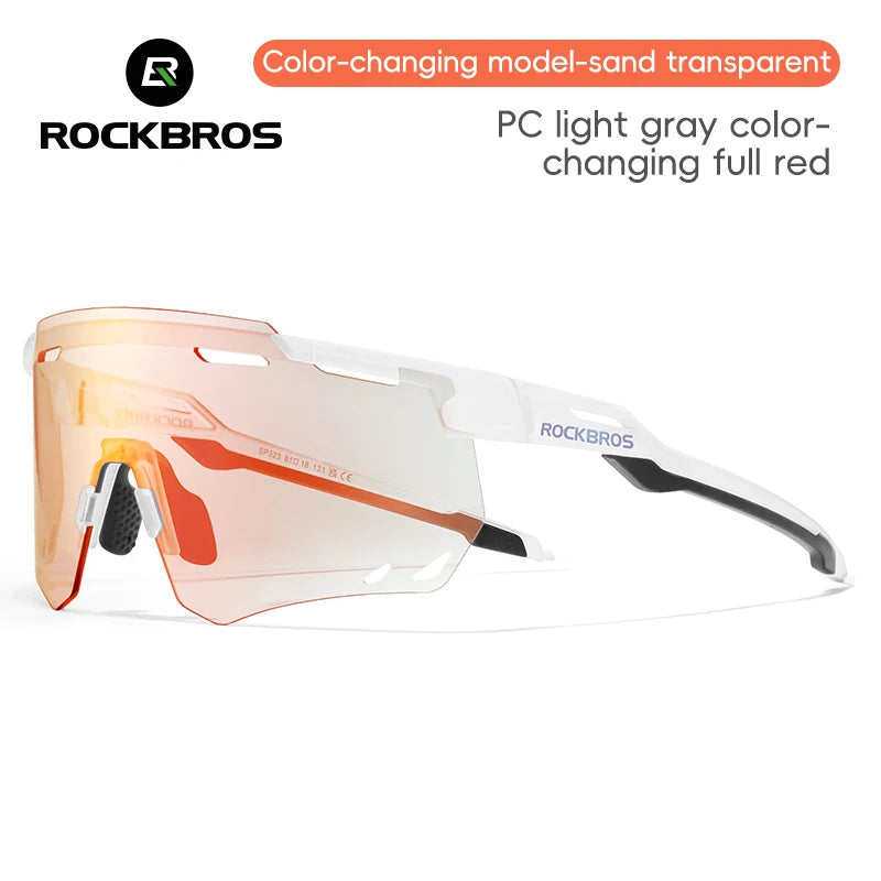 ROCKBROS Cycling Glasses MTB Road Bike Eyewear Driving Golf Goggles UV400 Sunglasses Polarized/Photochromic