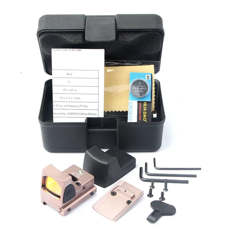 Tactical Mini Red Dot Sight Rifle Reflex Sight Airsoft G*ock 17 19