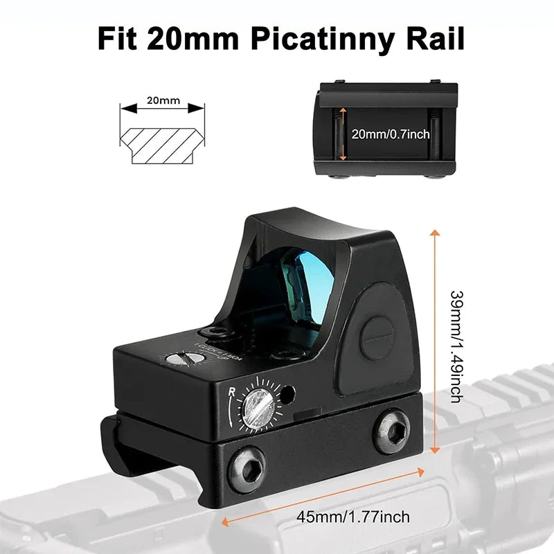 Mini MR Red Dot Sight Collimator Rifle Reflex Sight