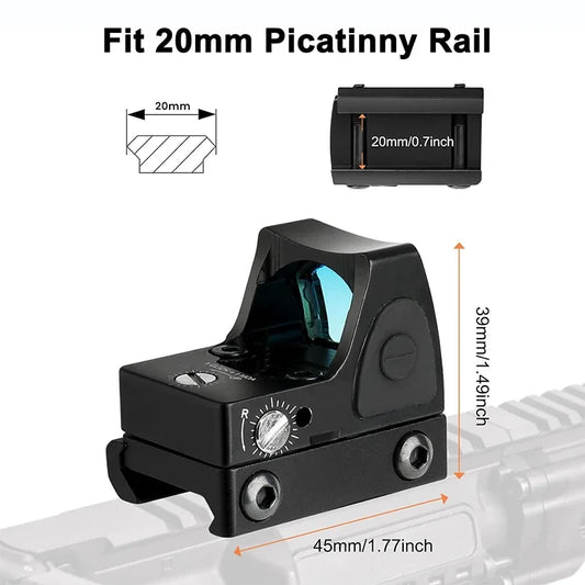 Mini MR Red Dot Sight Collimator Rifle Reflex Sight
