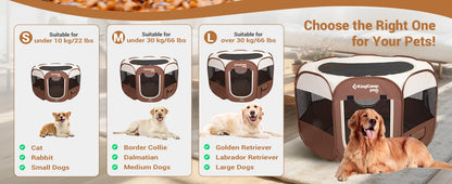 King Camp Portable Dog / Cat  Playpen Cat Tent, Pet Playground Kennel