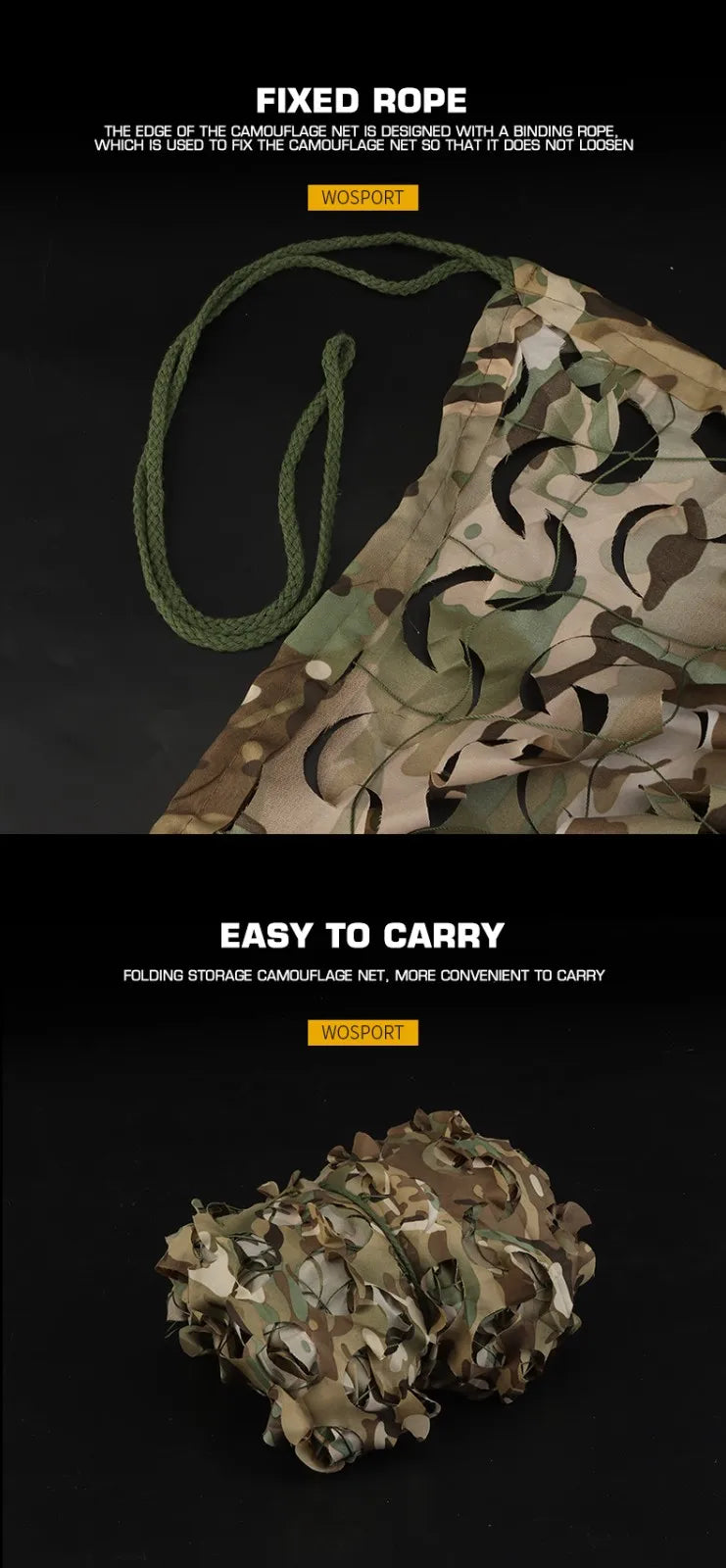 1.5x2m Outdoor Tactical Camouflage Net, Shading Net