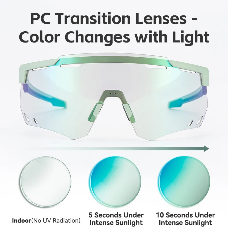 ROCKBROS Cycling Glasses MTB Road Bike Eyewear Driving Golf Goggles UV400 Sunglasses Polarized/Photochromic