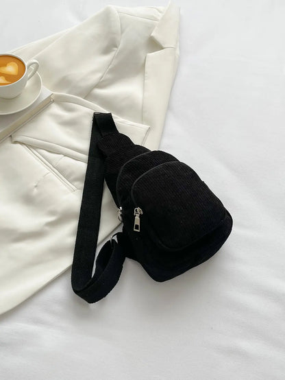 Corduroy women's Sling Bag