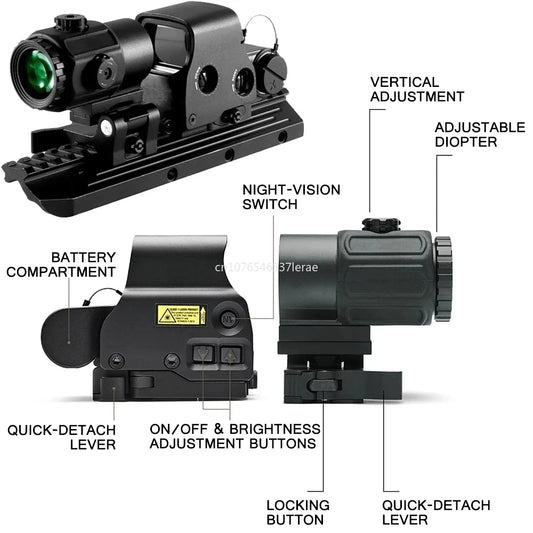 558 Holographic Collimator G43/G33 3X G45 5X