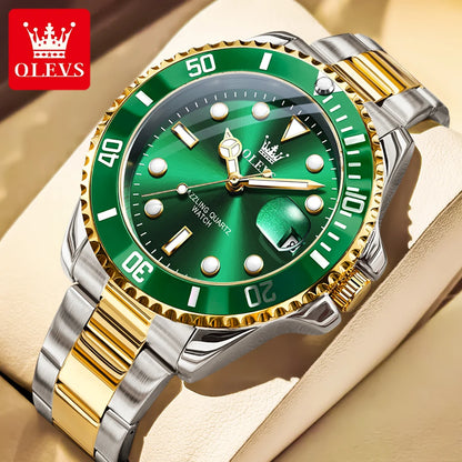 OLEVS 5885 Men Watch Waterproof Quartz Watch Automatic Date