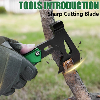 Camping Axe Hammer 14-in-1 Multitool, Stainless Steel