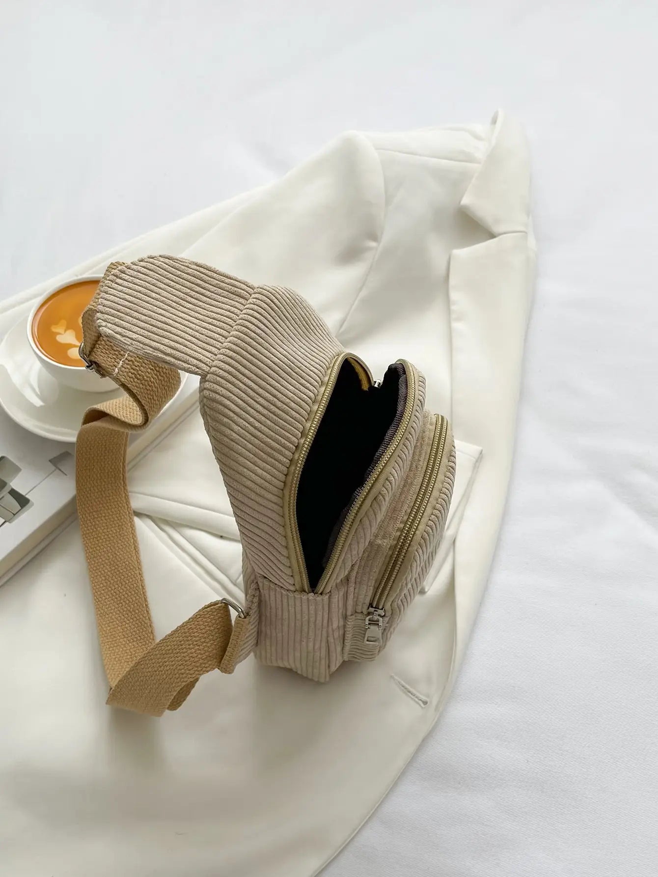 Corduroy women's Sling Bag