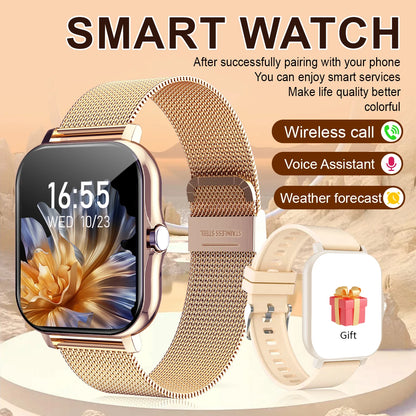 Smart watch, compatible with Android and iPhone, fitness tracking unisex sports watch