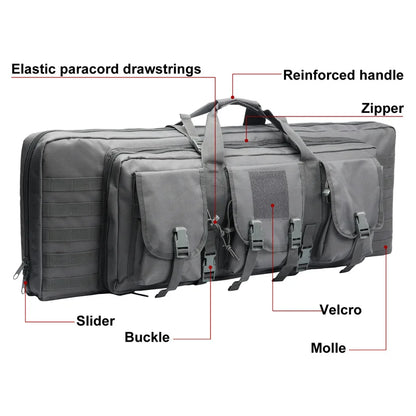 32 38 42 48 inch Tactical Double Rifle Case
