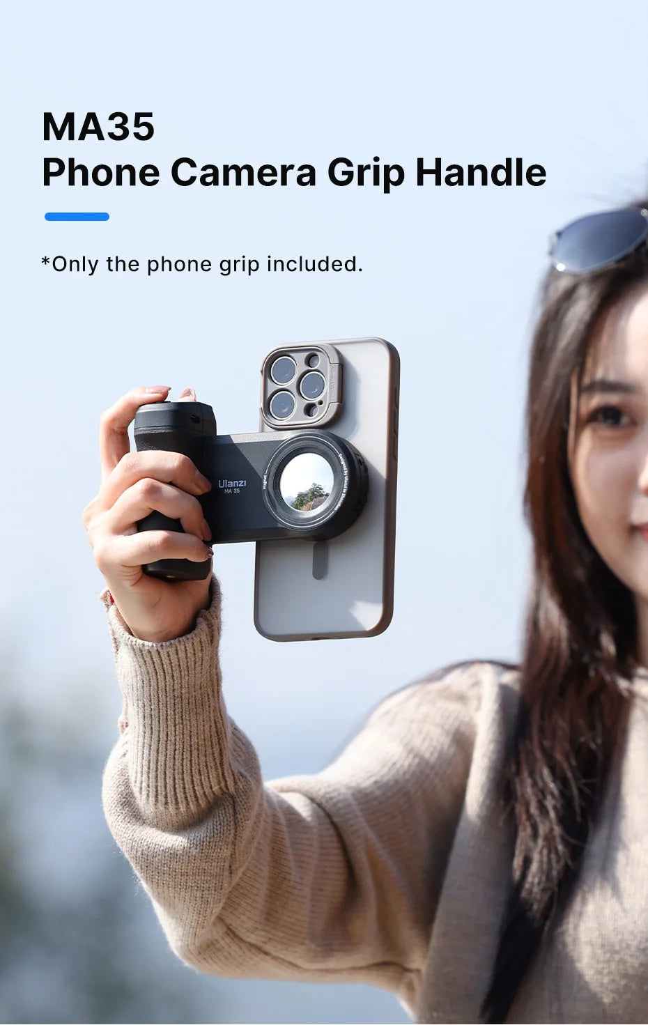 MagSafe Smartphone Camera Shutter Grip Bluetooth Selfie Handle