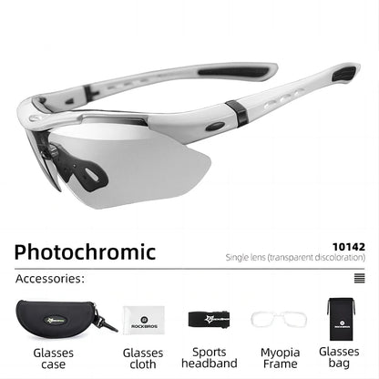 ROCKBROS Cycling Photochromic Bicycle Sports Sunglasses