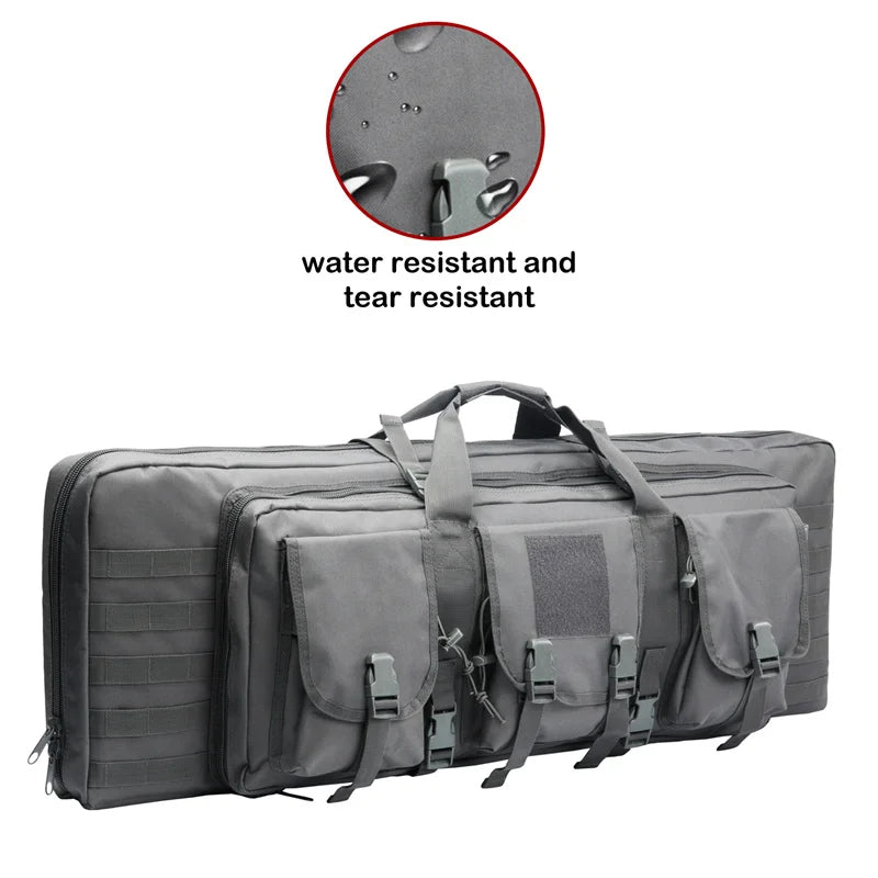 LQARMY 32 38 42 48 inch Tactical Double Rifle Case