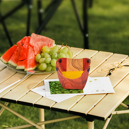 Outdoor Portable Foldable Dinnerware Set for Camping or Hiking