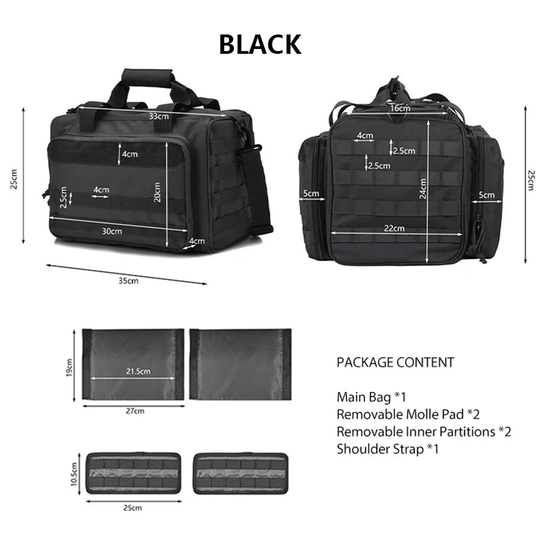 Tactical Gun Range Storage Bag