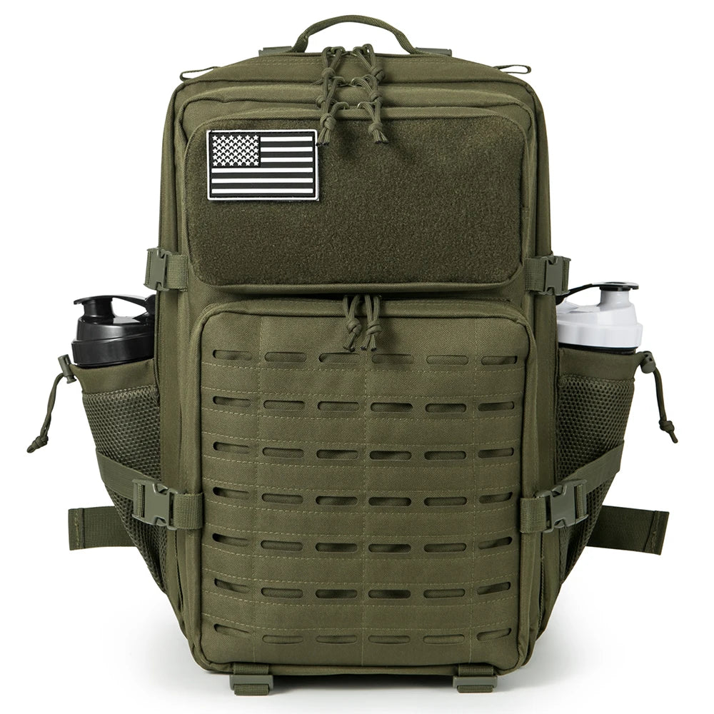 45L Men's Tactical Backpack with Double Cup Holder