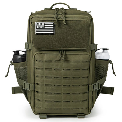45L Men's Tactical Backpack with Double Cup Holder