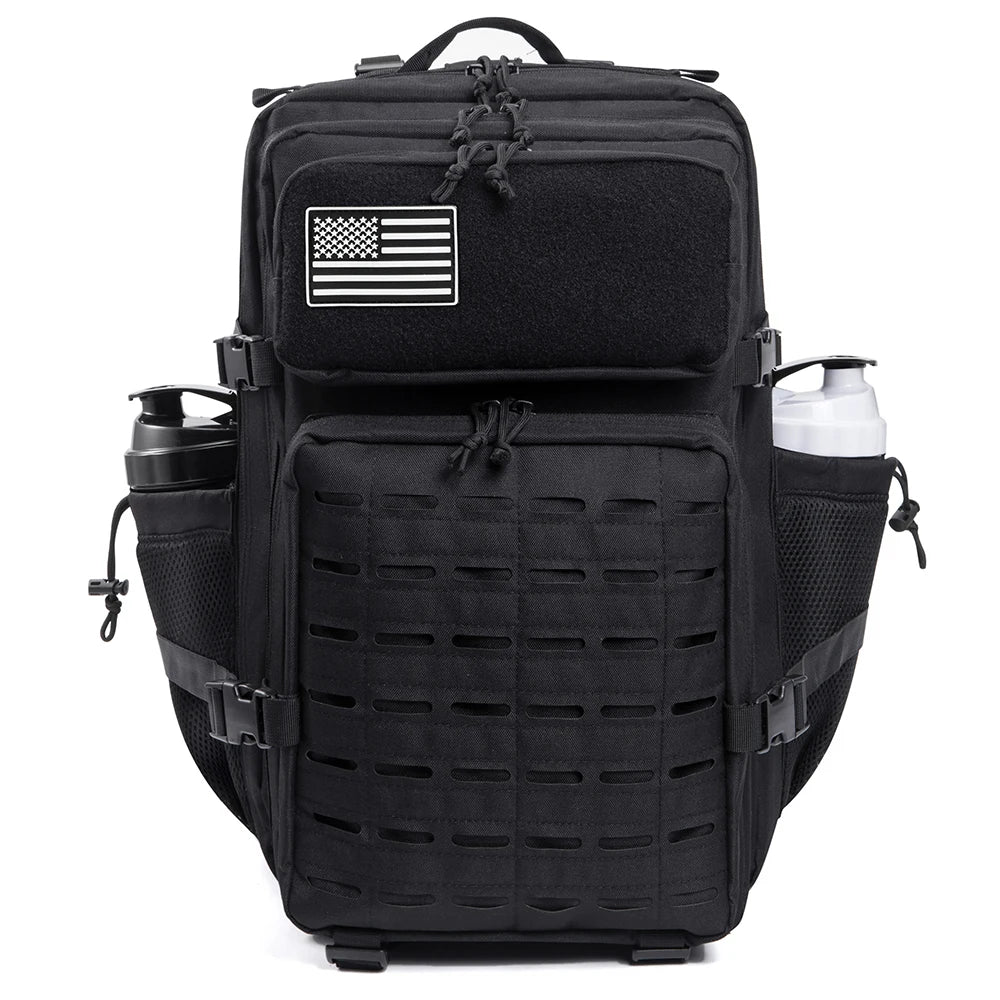 45L Men's Tactical Backpack with Double Cup Holder