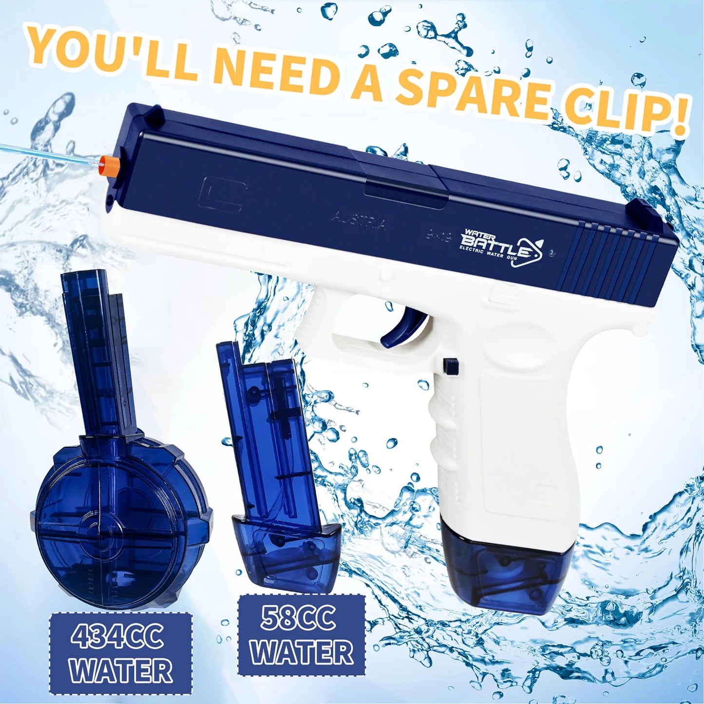 Electric Water Gun RechargeableRange Up to 32 FT Range