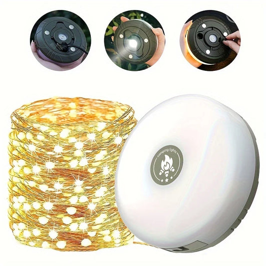 Rechargeable 32.8FT Camping String Lights
