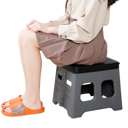 Portable Folding Toilet with Lid