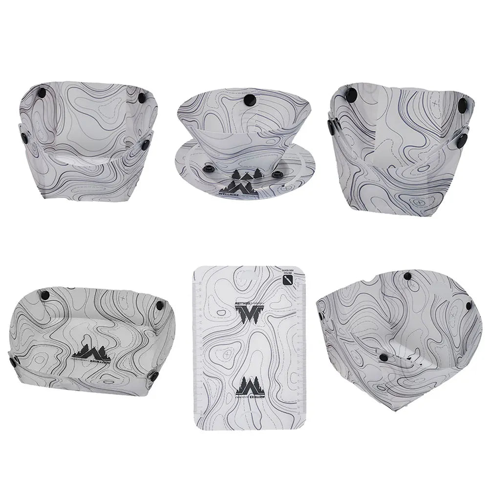 Outdoor Portable Foldable Dinnerware Set for Camping or Hiking